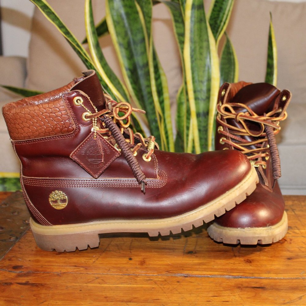 Men Safari Crocodile 6-Inch Boots (LIMITED MAROON)